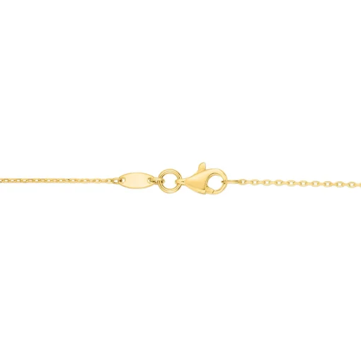 Polished Horn Necklace In 14K Yellow Gold