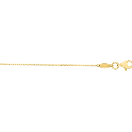 Polished Horn Necklace In 14K Yellow Gold