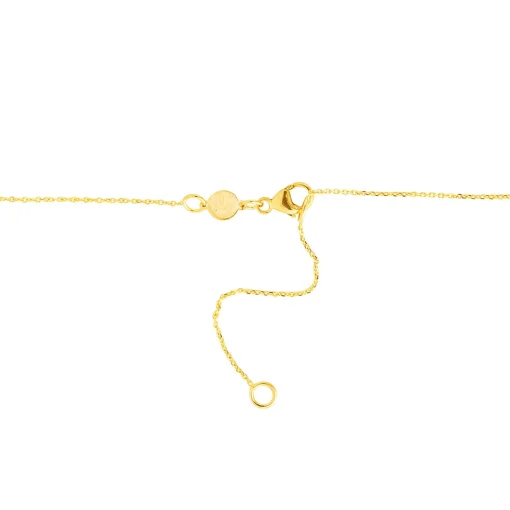 Polished Semi Circle Pendant In 14K Yellow Gold