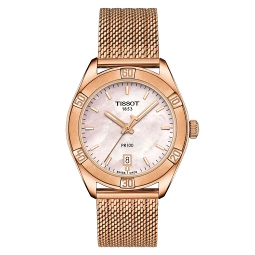 Pr100 Classic Women's Watch In Rose Gold-Tone Ion-Plated Stainless Steel, 36Mm