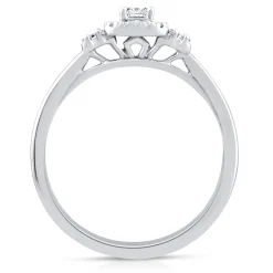 Princess-Cut Diamond Promise Ring In 10K White Gold (1/5 Ct. Tw.)
