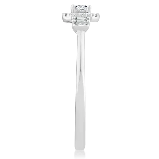 Princess-Cut Diamond Promise Ring In 10K White Gold (1/5 Ct. Tw.)