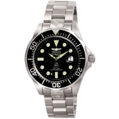 Pro Diver Automatic Black Men's Watch In Stainless Steel