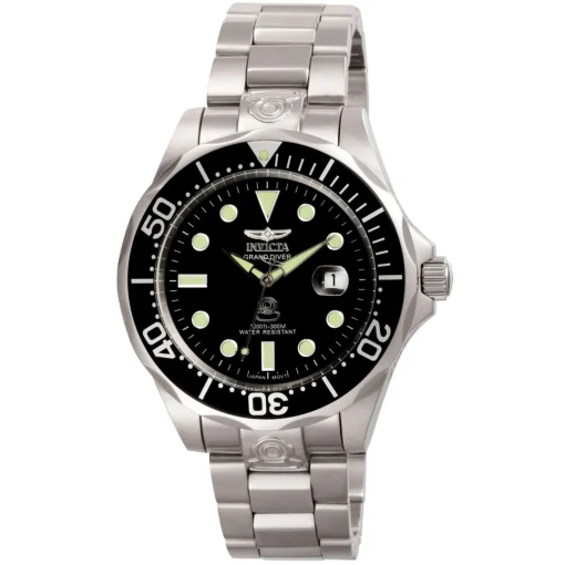 Pro Diver Automatic Black Men's Watch In Stainless Steel
