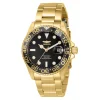 Pro Diver Black Women's Watch In Gold-Tone Ion-Plated Stainless Steel