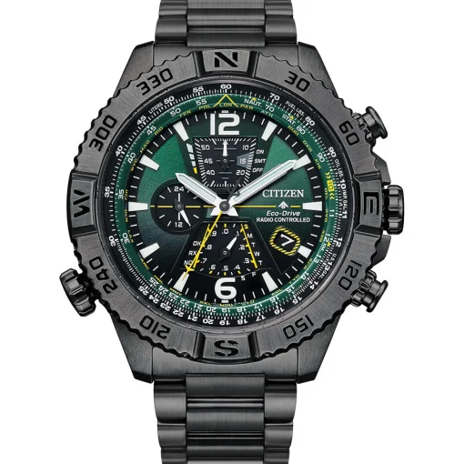 Promaster Blue Angels Navihawk Chronograph Men's Watch In Gray Ion-Plated Stainless Steel