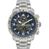Promaster Skyhawk A-T Blue Angels Men's Watch In Titanium
