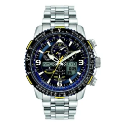 Promaster Skyhawk A-T Blue Angels Men's Watch In Stainless Steel
