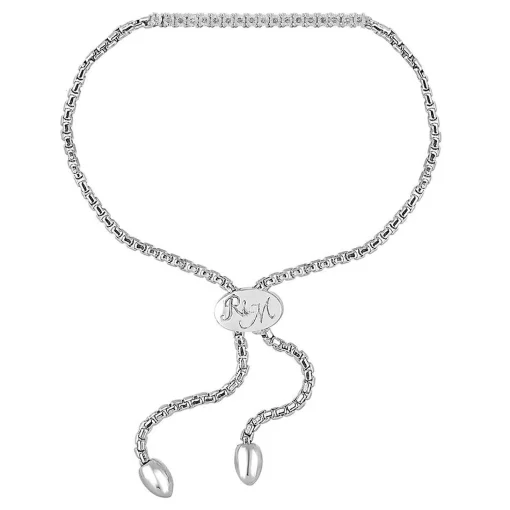 Rhythm & Muse™ 1/10 Ct. Tw. Diamond Bolo Bracelet In Sterling Silver