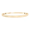 Ribbed Bangle Bracelet In Vermeil, 6.5"