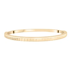 Ribbed Bangle Bracelet In Vermeil, 6.5"