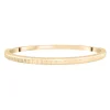 Ribbed Bangle Bracelet In Vermeil, 4Mm, 7"