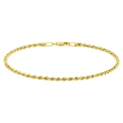 Rope Bracelet In 14K Yellow Gold, 7.5"