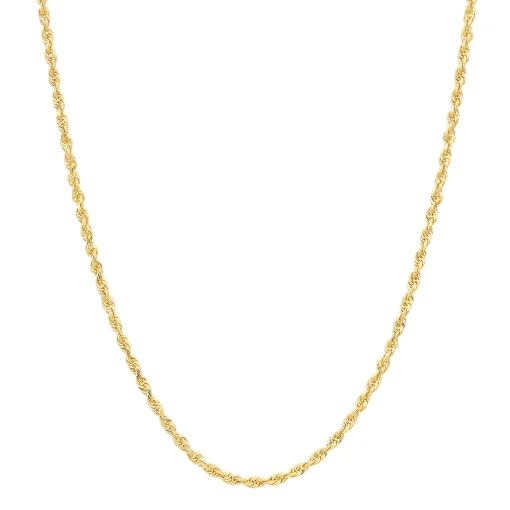 Rope Chain In 14K Yellow Gold, 24"