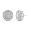Round Diamond Cluster Stud Earrings With Halo (1 ½ Ct. Tw.)