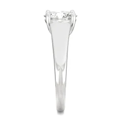 Round Moissanite Solitaire Ring With Tapered Band In 14K Gold (1 7/8 Ct.)