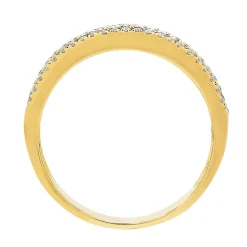 Ruby & 1/3 Ct. Tw. Diamond Band In 10K Yellow Gold