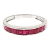 Ruby Ring In 10K White Gold