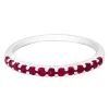 Ruby Stack Ring In Sterling Silver
