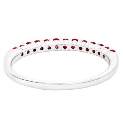 Ruby Stack Ring In Sterling Silver