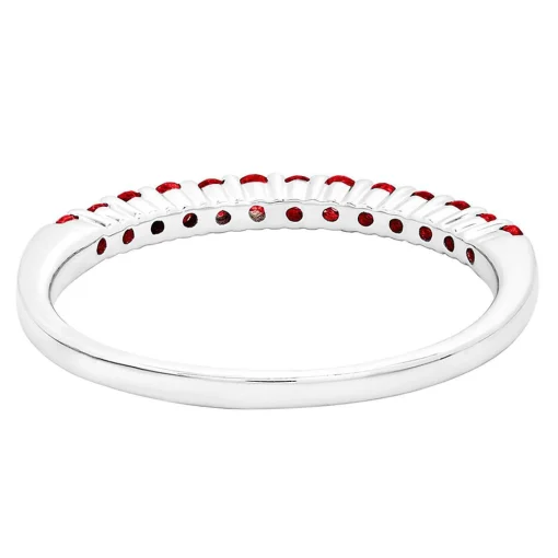 Ruby Stack Ring In Sterling Silver