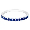 Sapphire Stack Ring In Sterling Silver