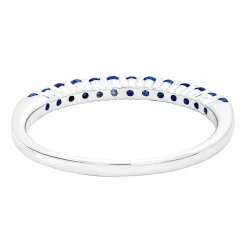 Sapphire Stack Ring In Sterling Silver