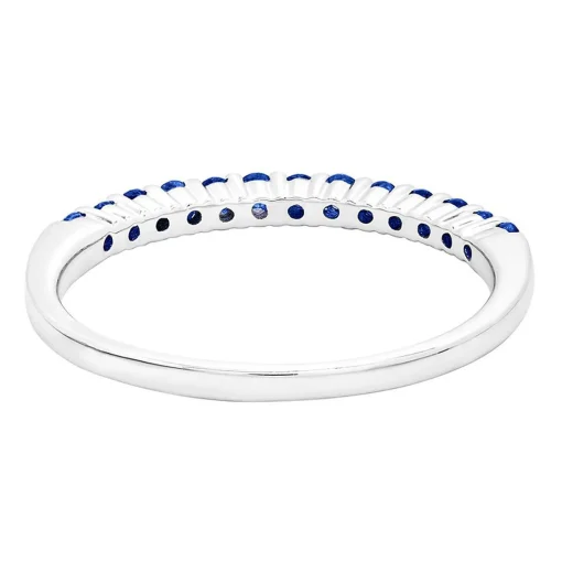 Sapphire Stack Ring In Sterling Silver