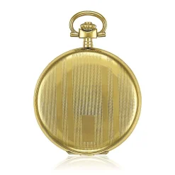 Savonnette Men's Pocket Watch In Brass Ion-Plated Stainless Steel, 48.5Mm