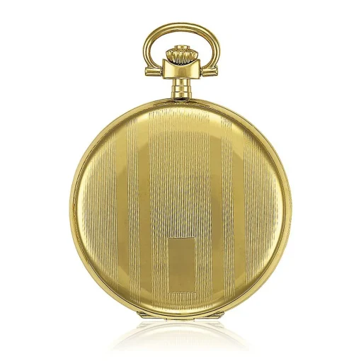 Savonnette Men's Pocket Watch In Brass Ion-Plated Stainless Steel, 48.5Mm
