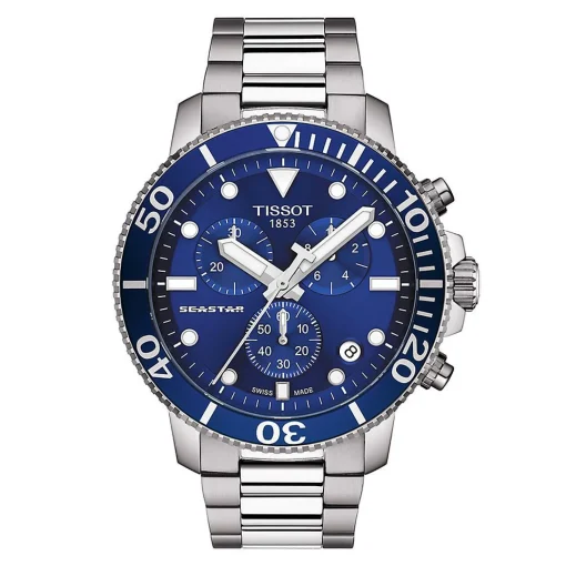 Seastar 1000 Blue Chronograph Men's Watch