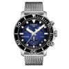 Seastar 1000 Chronograph Men's Watch With Mesh Bracelet In Stainless Steel