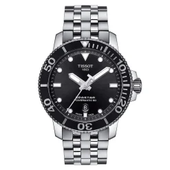 Seastar 1000 Powermatic 80 Black Men's Watch In Stainless Steel, 43Mm
