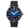 Seastar 1000 Powermatic 80 Rubber Men's Watch In Black Ion-Plated Stainless Steel, 43Mm