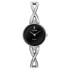 Silhouette Crystal Women's Bangle Watch In Stainless Steel
