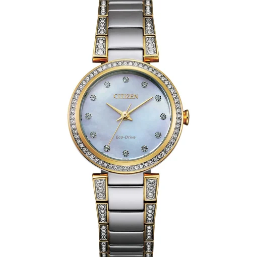 Silhouette Crystal Women's Watch In Two-Tone Ion-Plated Stainless Steel