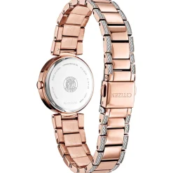 Silhouette Crystal Women's Watch In Rose Gold Tone Ion-Plated Stainless Steel, 28Mm
