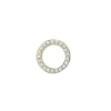 Single Diamond Stud Earring With Open Circle