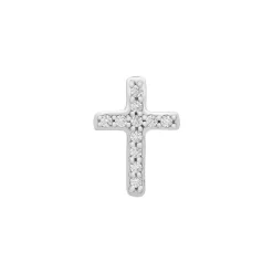 Single Diamond Stud Earring Cross