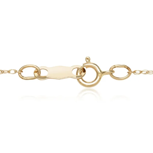 Single Freshwater Pearl Necklace With Diamond Accent In 10K Yellow Gold, 7-7.5Mm