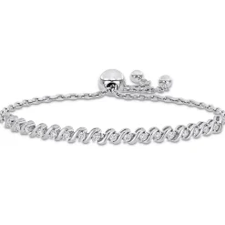 S-Link Moissanite Bolo Bracelet In Sterling Silver (1/2 Ct. Tw.)