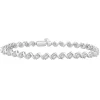 S-Link Tennis Bracelet With Diamond Illusion Settings In 10K White Gold (1 Ct. Tw.)