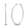 Small Hoop Earrings With Diamond-Cut In 10K Gold