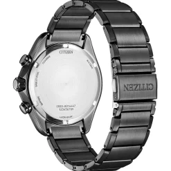 Sport Chronograph Blue Men's Watch In Gray Ion-Plated Stainless Steel