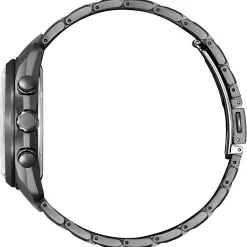 Sport Chronograph Blue Men's Watch In Gray Ion-Plated Stainless Steel