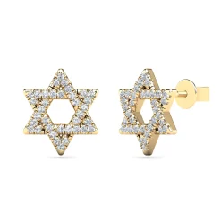 Star Of David Diamond Earrings (1/8 Ct. Tw.)