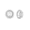 Starburst Diamond Earring Jackets In 10K White Gold (1/10 Ct. Tw.)