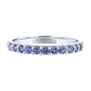 Tanzanite Band In 10K White Gold