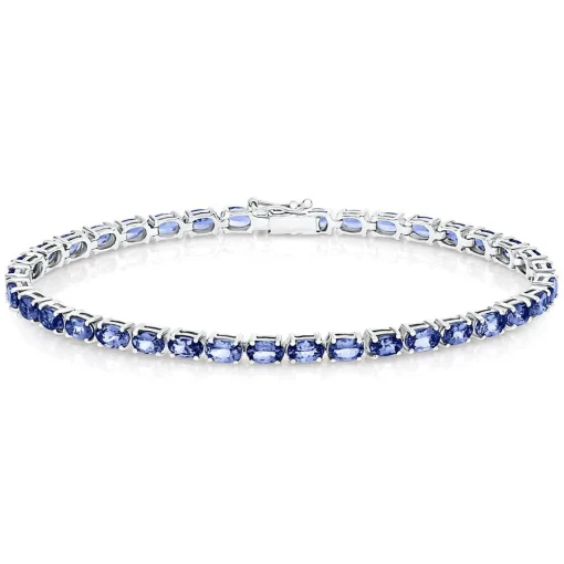Tanzanite Bracelet In Sterling Silver