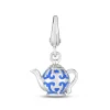 Tea Pot Charm In Sterling Silver